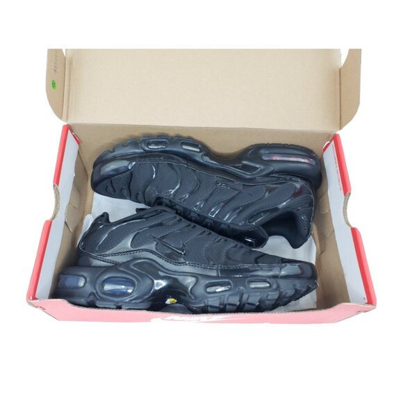 Nike Air Max Plus Tn Mens Sneakers Black Mesh Leather Size 8.5 - Picture 10 of 12